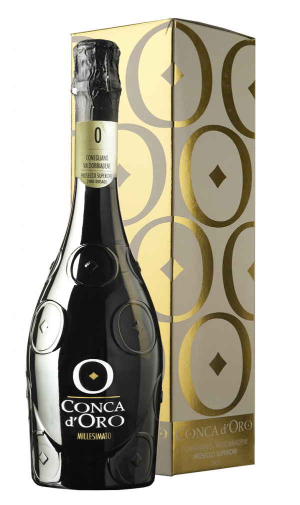 Игристое вино Conca d'Oro Conegliano Valdobbiadene Prosecco Superiore DOCG Millesimato Dosage Zero (gift box)